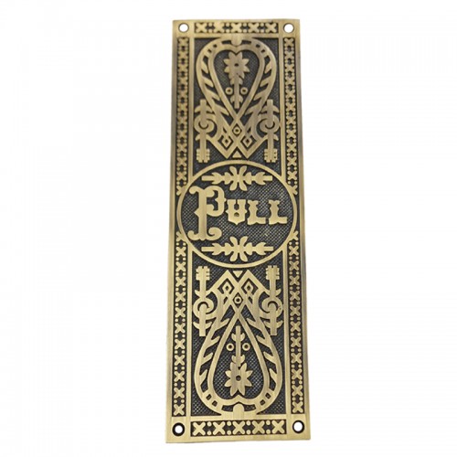 10 inch "Pull" Brass Push Plate 